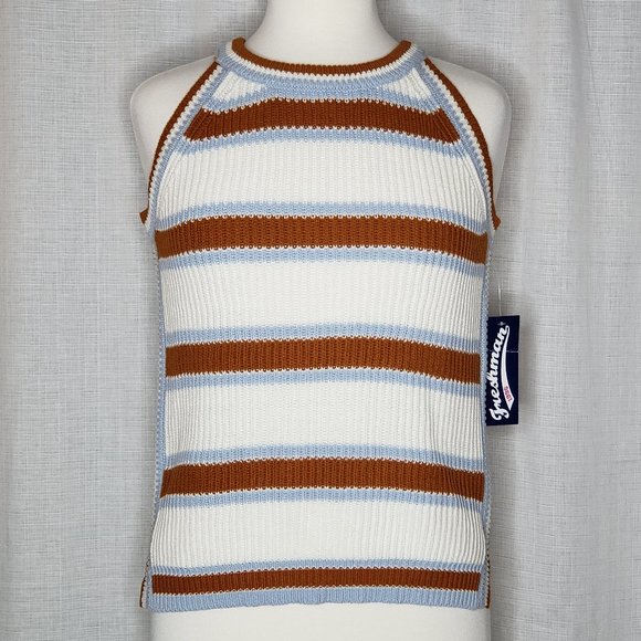 Freshman 1996 Tops - NWT Freshman 1996 Striped Tank Sweater, Size M